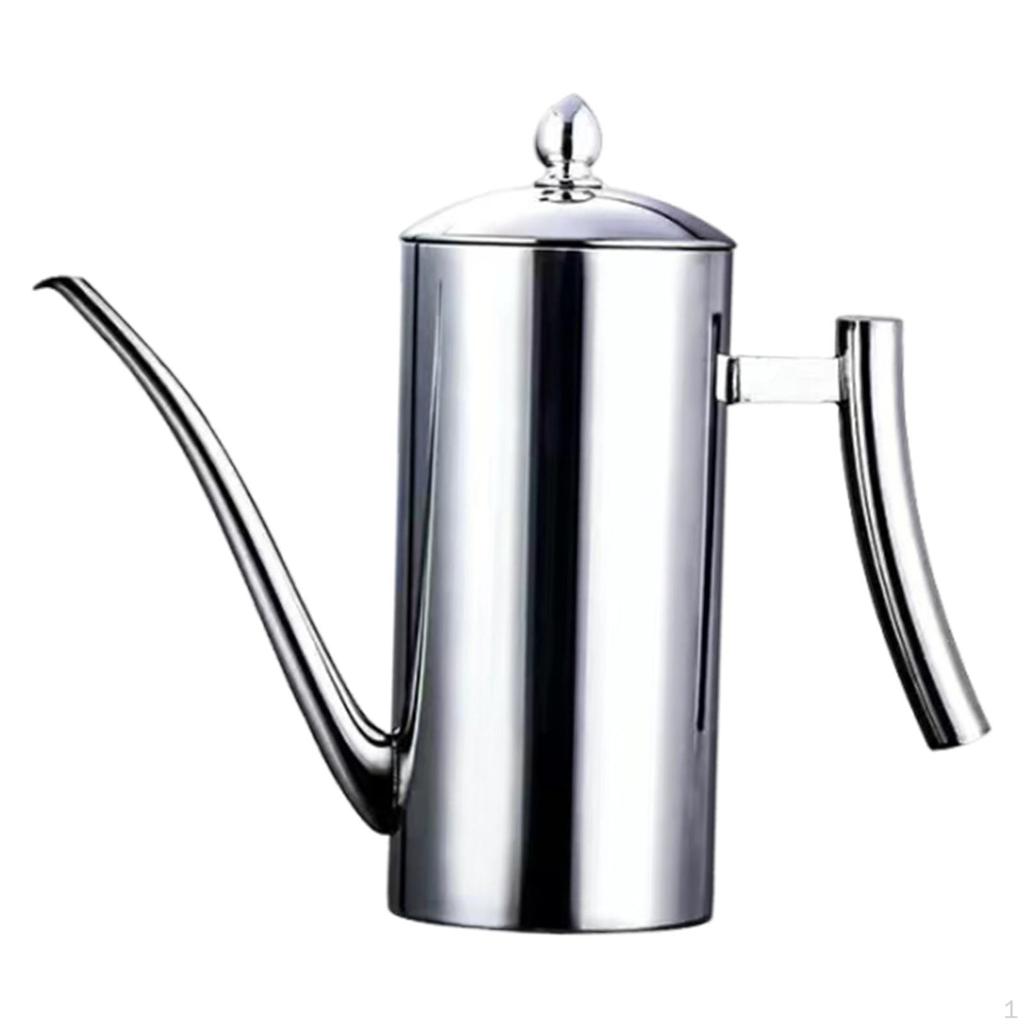 Кофейник, чайник, прочный многофункциональный кухонный винтажный стальной ресторанный чайник с ручкой