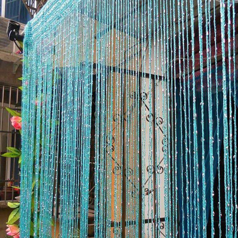 Панели нитяных штор с блестками премиального качества, идеально подходящие для разделения комнат и защиты от насекомых