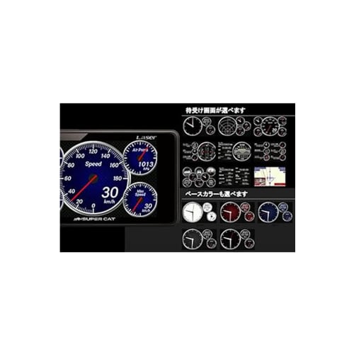 [.co.jp Limited] Yupiteru Laser & Radar Detector SUPER CAT A1000a Full Spec PREMIUM LINE with Wireless LAN 3.6 Inch LCD Black One Body 4th Generation