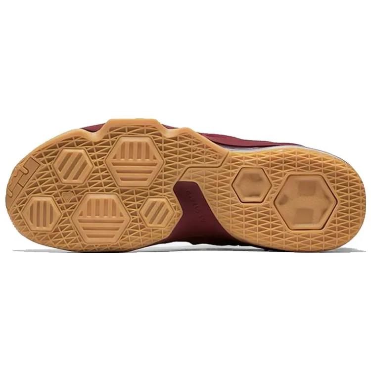 Nike LeBron 13 Low Premium 'Team Red Gum' (Unisex) Night Maroon / Night Maroon-Gum Light Brown Basketball Shoes AH8289 600