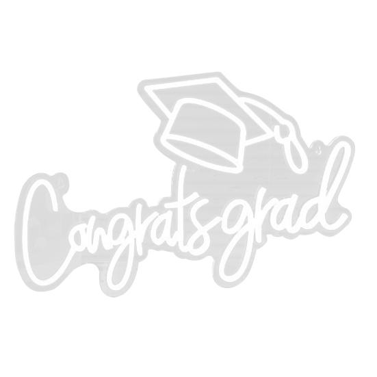 Светодиодная неоновая вывеска Congrat Grad, не мерцает, яркость регулируется, питание от USB, ночник Congrat Graduation Sign