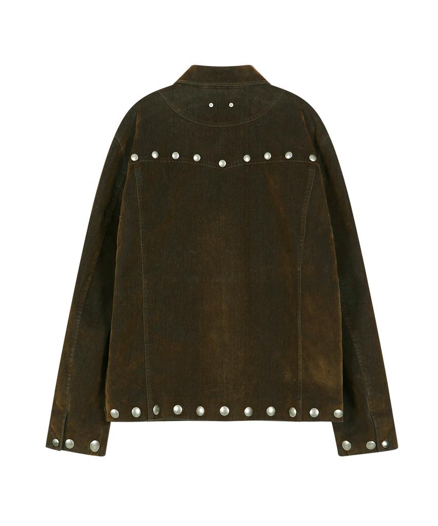 Adsb Andersson Bell Georgia Flock Velvet Jacket (Brown)
