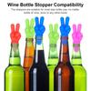 Silicone Bottle Stopper Creative Finger Shape Wine Bottle Sealer Reusable Airtight Seal for Food Storage Glass Bottles and Spice Jars