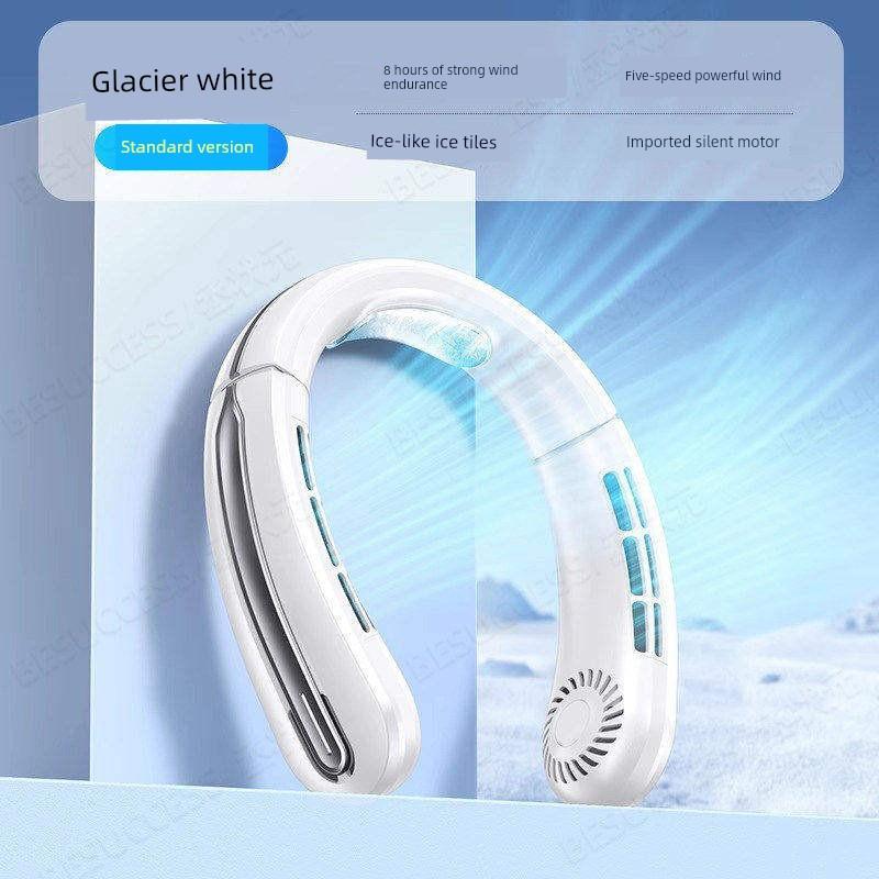 German Neck-Hanging Fan with Ultra-Long Battery Life, 2026 New Model, Portable Neck-Hanging Fan for Office, Home, and Outdoor Use