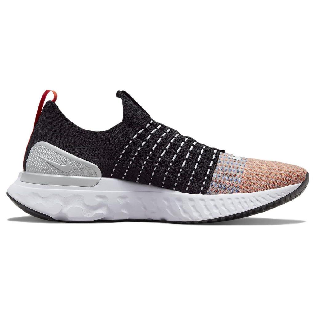Nike React Phantom Run Flyknit 2 Black Team Orange Men DQ7647-001