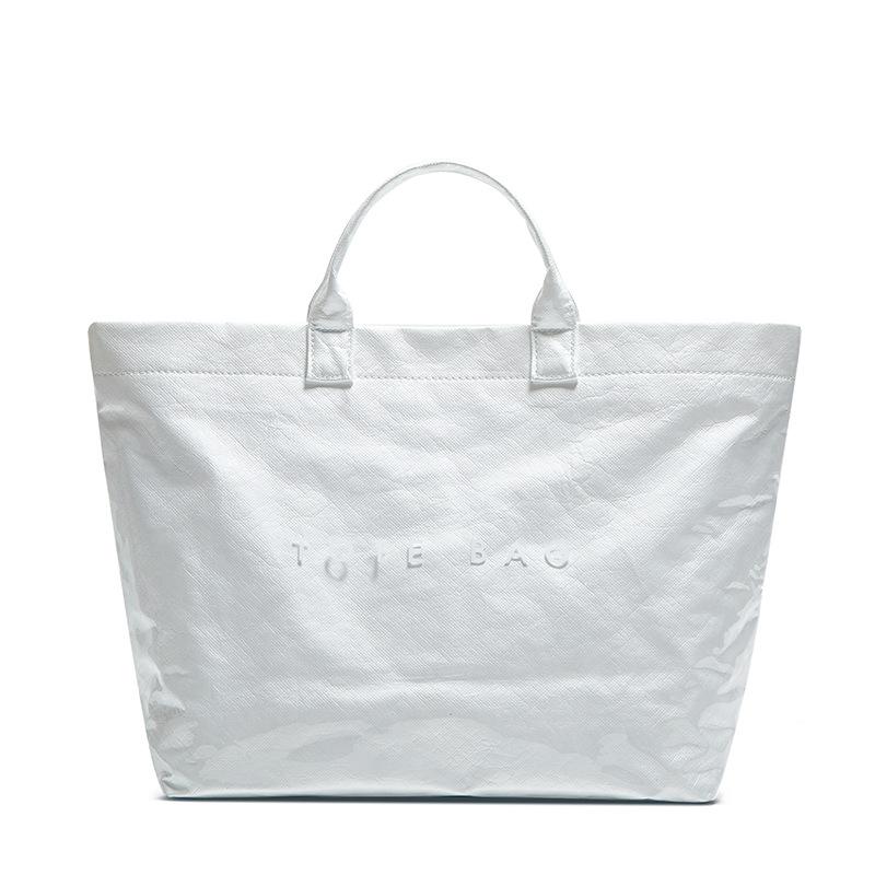 Модная винтажная сумка для поездок на работу из крафт-бумаги большой емкости