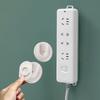 Wall-Mounted Holder Storage Hook Punch-Free Plug Racks Extension Sockets Fixer Cable Wire Organizer Seamless Power Strip Holder