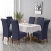 High Back Solid Color Chair Cover XL Size High Elasticity Smooth Fabric Chair Covers for Dining Room Kitchen Stretch Home Decor