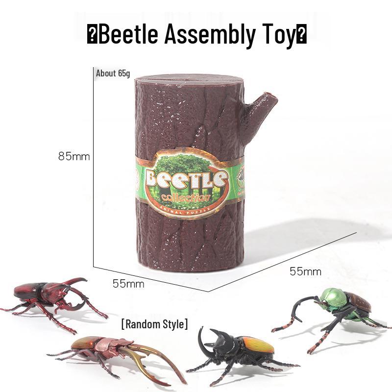 Детская трансграничная модель животного жука - Реалистичная игрушка-насекомое из твердого пластика