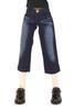 Petite Marie Scale BJD Compatible Wide Jeans In Indigo Jeans with Wide Stretch Fits 40cm BJD 1/3 Okayama-Processed 8-Length Blue. KOJIMA-Processed