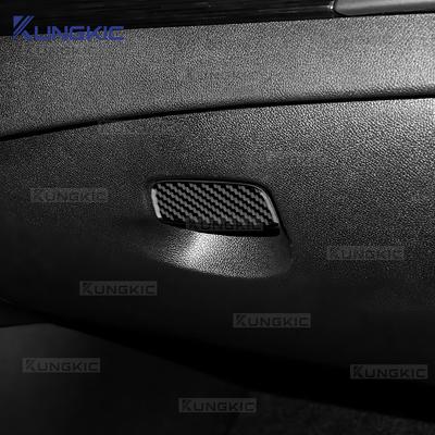 Для Renault Megane Fluence 3 RS 2009 2010 2011 2012 2013 2014 Настоящая мягкая наклейка из углеродного волокна LHD RHD Декоративная накладка на переключатель в ящике для второго пилота