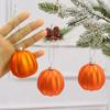 Matte Pumpkin Hanging Ornament for Halloween Thanksgiving Fall Decor Plastic Home Party Tree Wreath Festive Holiday Pendant