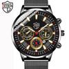 Fashion Men's Watch Calendar Watch Business Watch Men's Stainless Steel Watch Hand Quartz Watch