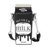 Milk Box Purses and Handbags for Women Black Harajuku Style Female Shoulder Bags Punk Clutch with Chain Gothic Dark