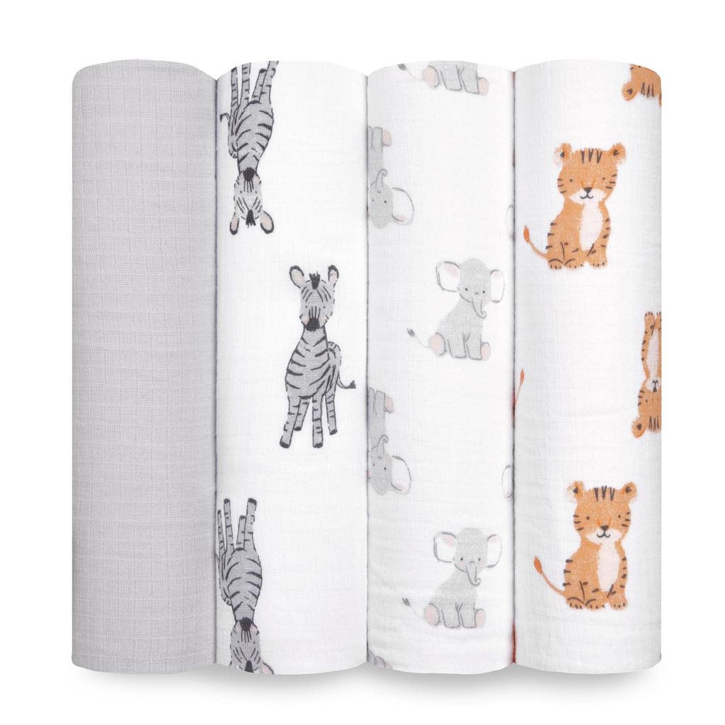 И Anay Swaddle J941B Safari Babes 112 см x 112 см [Aiden Essentials] Прибл.