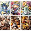 New Kitchen Restaurant Diamond Painting Decoration Bread Coffee Diamond Cross Stitch Kit DIY Handmade Adult Hobby Gift