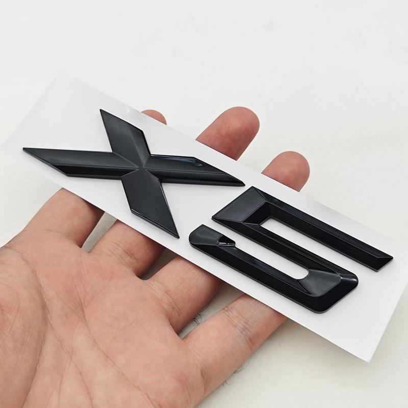 New 3D ABS Car Rear Trunk Logo X1 X3 X5 X6 X7 GT Z4 Emblem Badge Sticker For BMW U11 F39 G01 G45 F26 G02 G05 G06 G07 Accessories