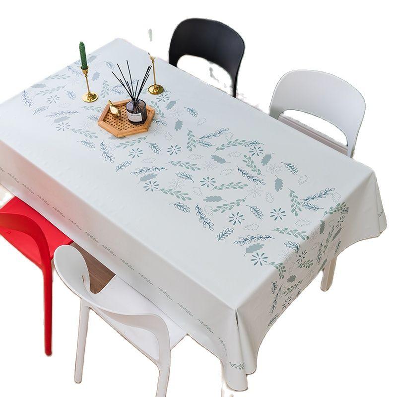 Простые маленькие свежие домашние прямоугольные скатерти с принтом для украшения стола, вечерние, водонепроницаемые, с защитой от пятен, Nappe De Table