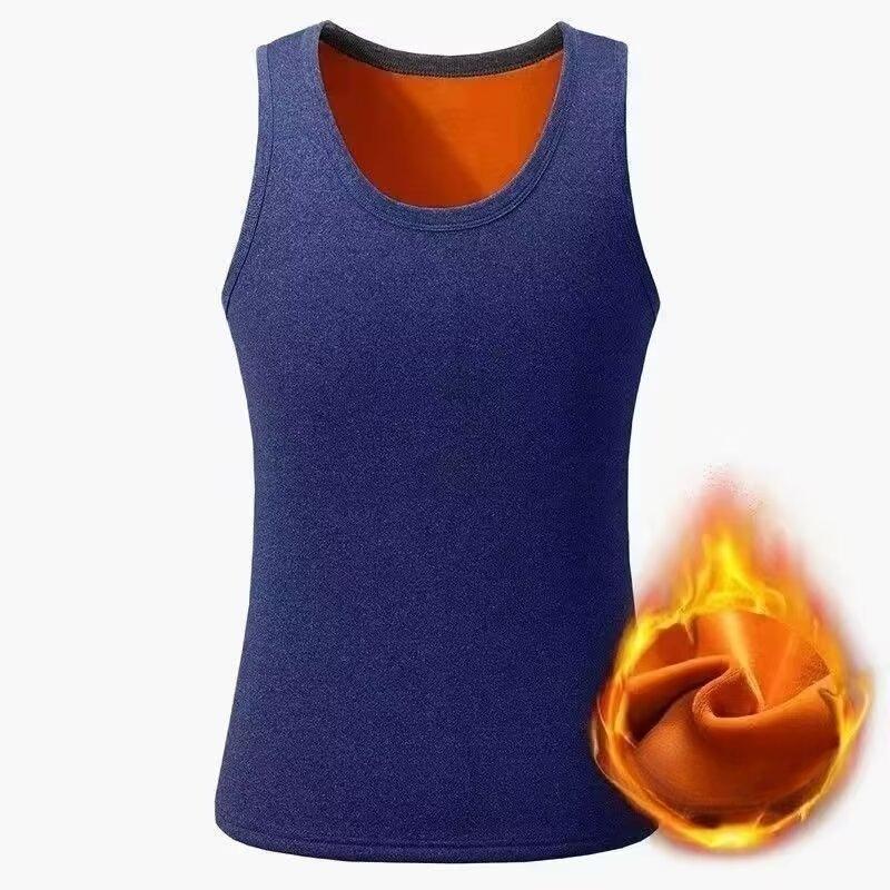 Мужской утепленный жилет без рукавов с подкладкой из бархата