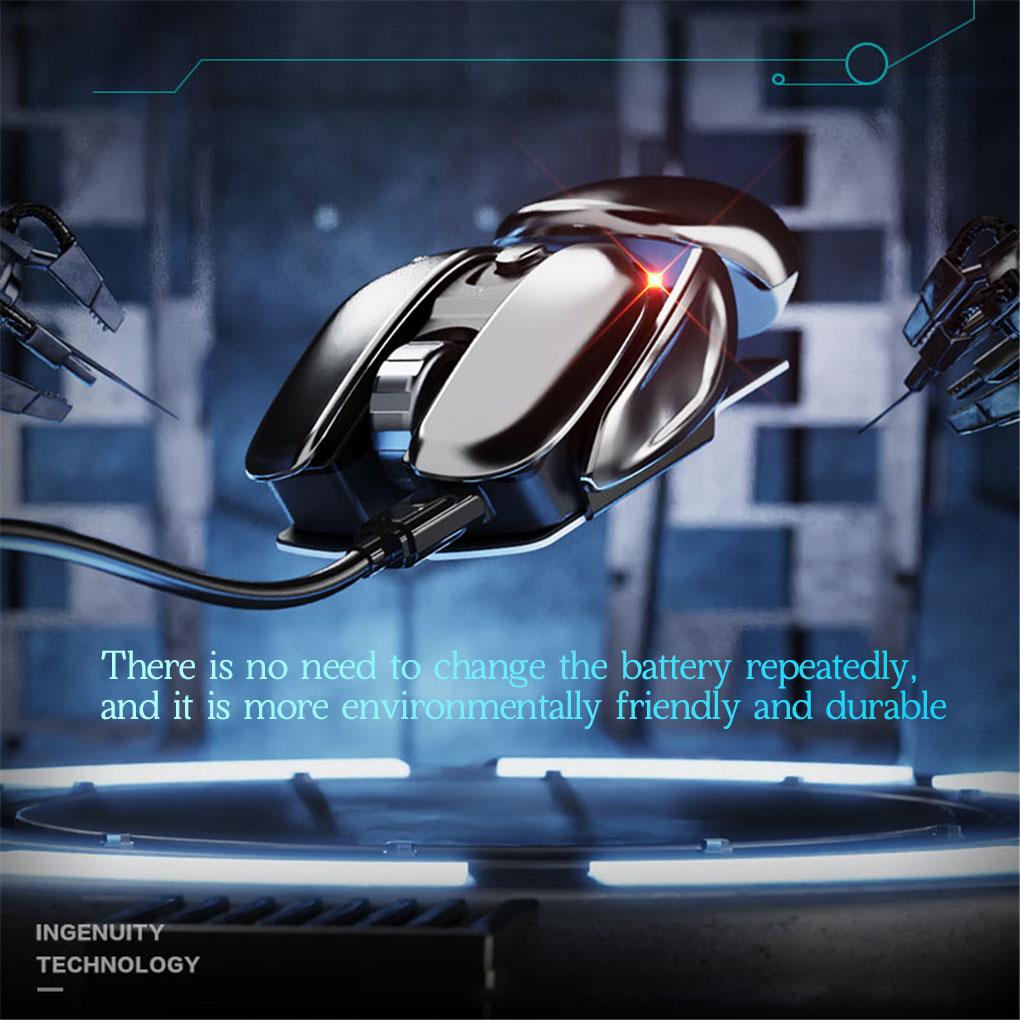 PX2 Metal 2,4G Беспроводная бесшумная мышь 1600DPI 6 кнопок для ПК, ноутбука, компьютера, игрового офиса, дома, алюминий, легкий вес