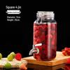 ZISIZ Glass Fermentation Jar with Stainless Steel Faucet