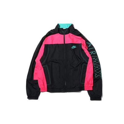 Nike Винтажная спортивная куртка в стиле пэчворк X Atmos NRG, черная/ярко-розовая/нефритовая мужская верхняя одежда CD6132-011