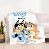 Bluey's Adventure Blanket Ultra-Soft Perfect for Sofa Bed Seaside All-Season Use Digital Print Unique Gift for Family and Friends Camping
