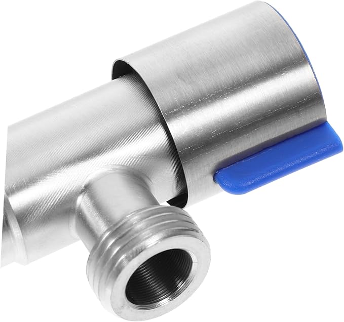Угловой тройник из нержавеющей стали 304, для туалета, водонагревателя, удлиненный, с высоким расходом, 1/2 дюйма, запорный