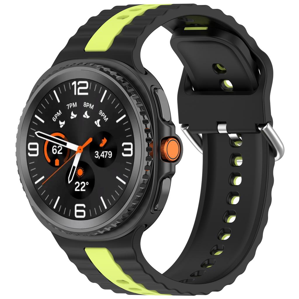 Двухцветный силиконовый ремешок для Samsung Galaxy Watch 8 44мм 40мм Оригинальный браслет Ремень Correa для Galaxy Watch 8 Classic 46мм Band
