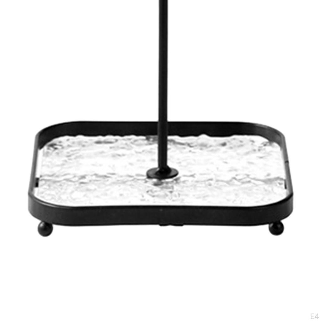 Вращающийся держатель для ювелирных изделий, стеллаж для выставки товаров, полка для хранения ожерелья и сережек, органайзер для