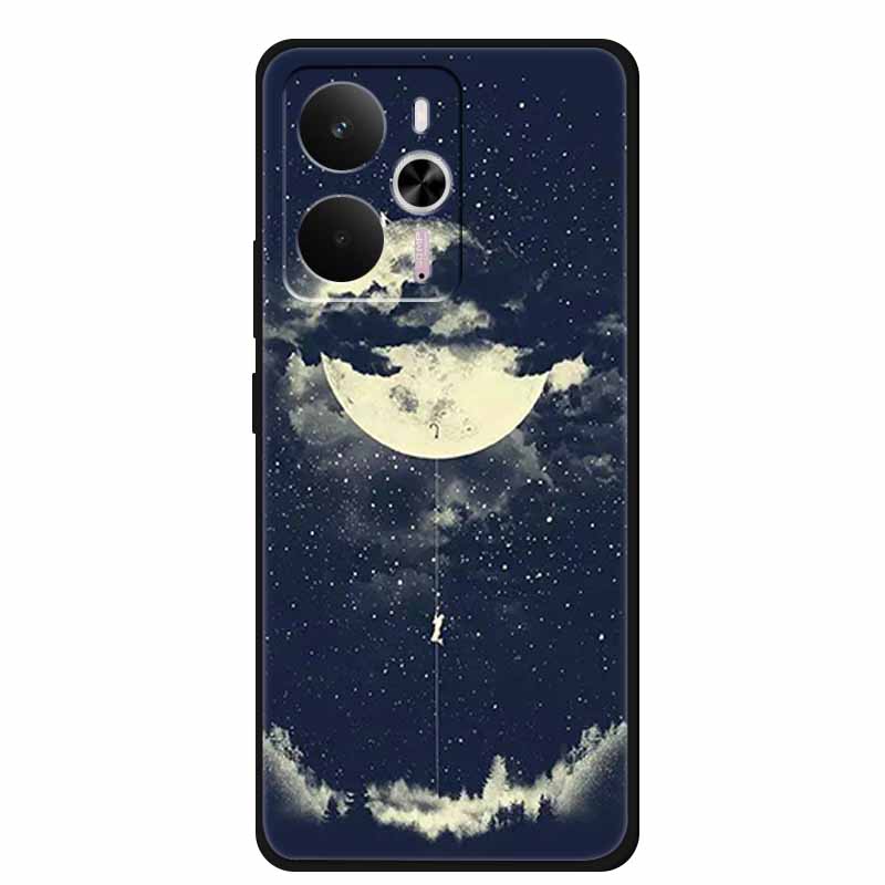 Чехол для Realme 14 Realme14 5G RMX5070 Корпус телефона Мягкий силиконовый задний чехол Для Realme 14 Global Черный ТПУ Funda Милый Capa Coque
