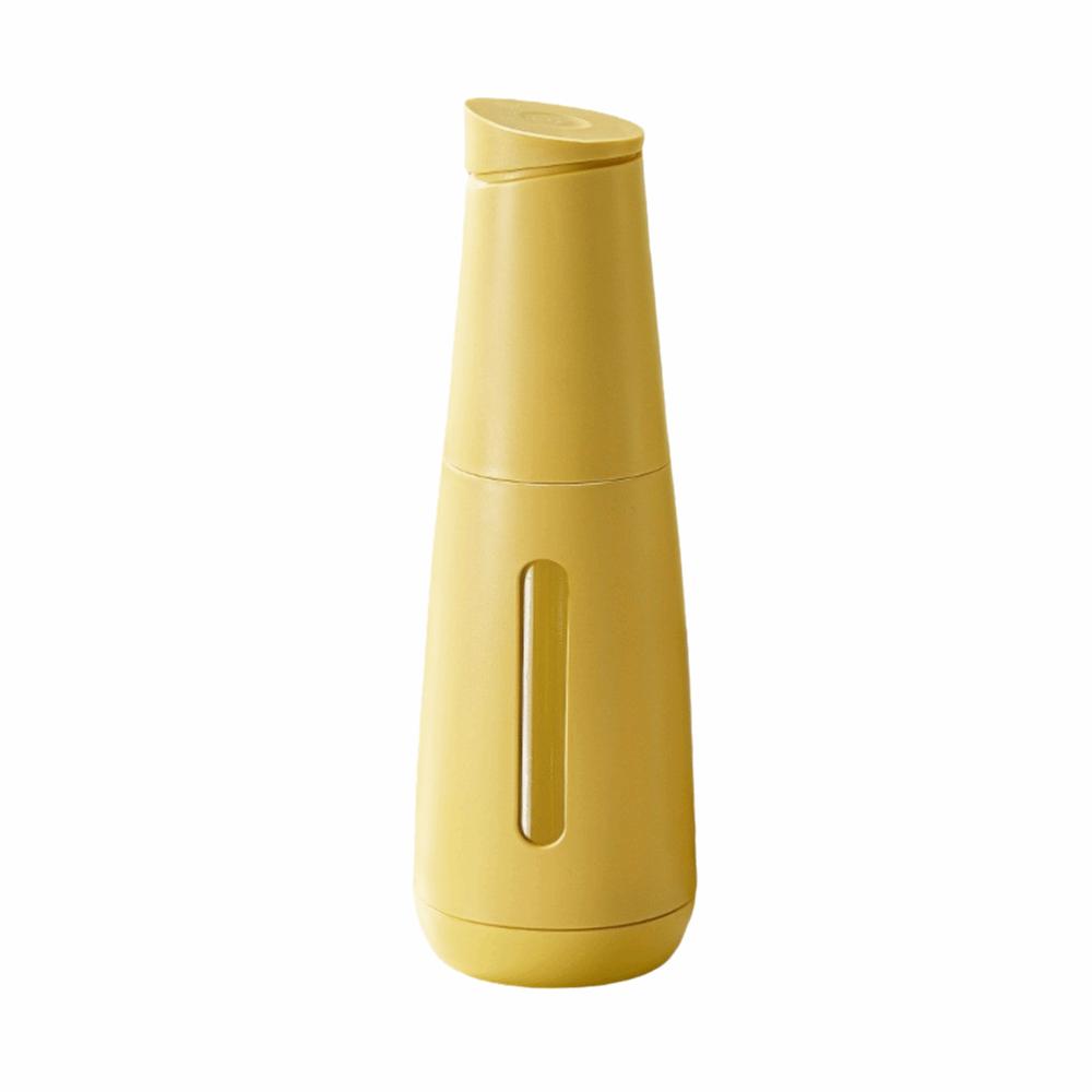 470ML Glass Oil Dispenser Light Proof Glass Visible Window Kitchen Oil Condiment Bottle Automatic Open Close with Scale