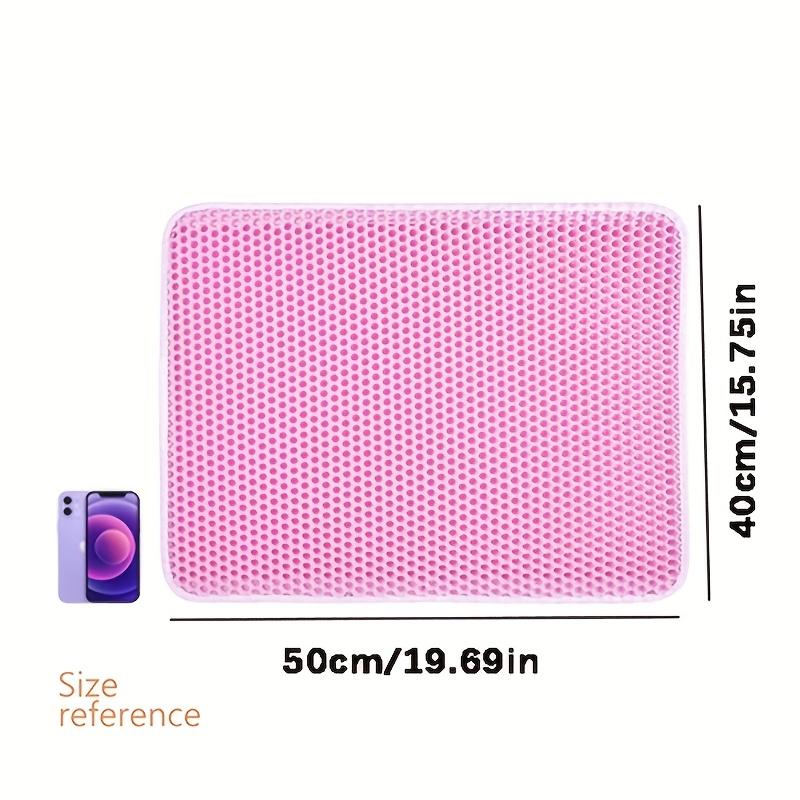 [Waterproof Cat Litter Mat] Odor Control, Waterproof Cat Litter Mat | Beautiful Honeycomb Cat Litter Box Catcher Pad, Double Layer, Urine Waterproof