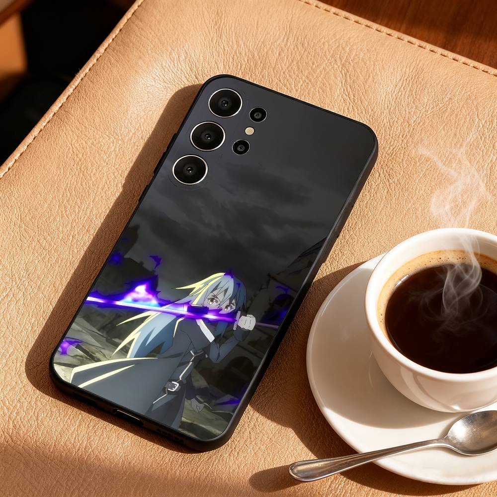 Чехол для телефона Rimuru Tempest T-Tensei для Samsung S26, S25, 24, 23, 22, 30, 21, 10, 9, Ultra, Plus, Lite, Черный Мягкий Чехол