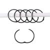 12PCS Rust Proof Shower Curtain Hooks Anti-Drop Curtain Hang Holder  Bathroom Accessories