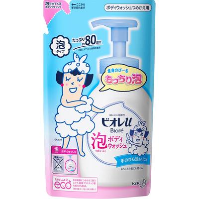 Biore u Bubble Body Wash Refill 480 мл Универсальный (Биоре II) Мыло для тела<How to use> Смочите кожу, сделайте 1-2 нажатия на пену, распределите ее по коже.