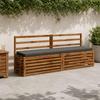 1 piece VUGHT bench cushion 100percent  polyester anthracite