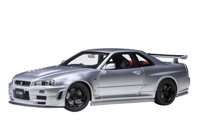 AUTOart 1/18 Nismo R34 GT-R Z-tune Серебристый Готовая модель