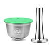 Stainless Steel Refillable Coffee Capsule Filter Ground Tamper for Dolce Gusto