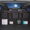 Car Trunk Organizer Rear Seat Back Storage Bag Mesh Pocket Hanging Tidying Interior Pouch Auto Accessories Supplies