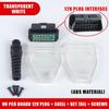 OBD2 16Pin J1962 Connector 1 Set Stable Signal Transmission OBD II Male Adaptor for Auto Fault Detection