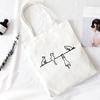 Four Cute Cat Print Crossbody Bags Large Capacity Harajuku Shoulder Canvas Bag Casual Fun Handbag Ulzzang New Women Bag Purse