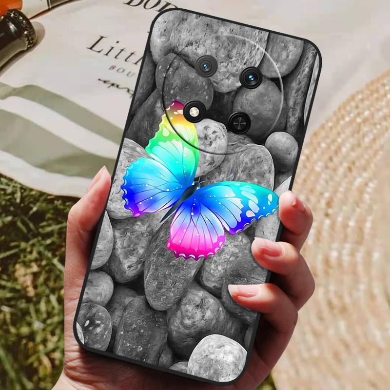 Чехол для Honor Magic7 Lite 5G Мягкая силиконовая задняя крышка из ТПУ для чехлов телефона Honor Magic 7 Lite Magic7Lite 7Lite Милый мультфильм