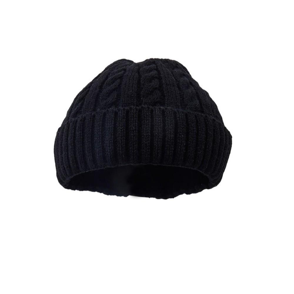 Cable Knit Winter Thermal Beanie Windproof Cold Weather Beanie Classic Outdoor Knit Hat  Daily Wear