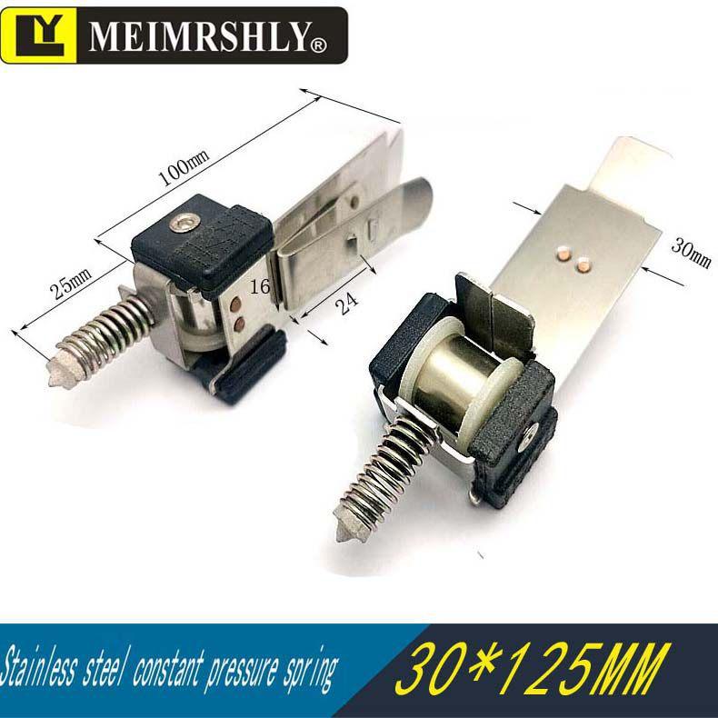 JR Motor Carbon Brush Holder Grip Bracket with Constant Force Spring, Aluminum Copper, 25*32*60 mm.