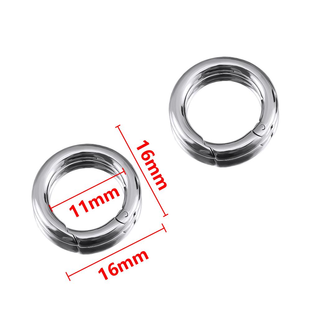 2Pcs 1Pc Charm Stainless Steel Buckle Heart Circular Connector DIY Necklaces Jewelry Making Lobster Buckle Accessories Wholesale
