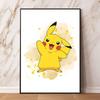 Canvas Art Watercolor Themed Walls Painting Pokemon Snorlax Comics Pictures Modern Home Waterproof Children Room Decor Gifts