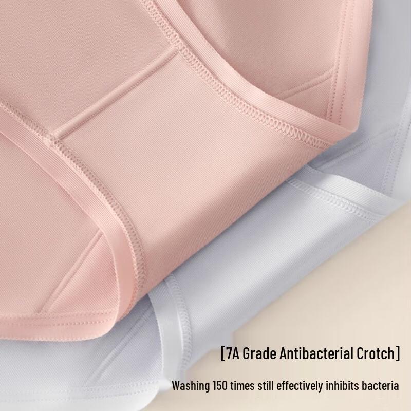 Nanjiren Женские бесшовные трусы из лайкры и хлопка (3-Pack)