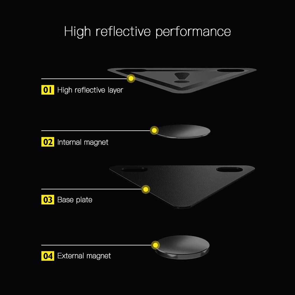 3 упаковки велосипедных светоотражающих знаков, велосипедный предупреждающий треугольный отражатель, ночной треугольник, светоотражающий