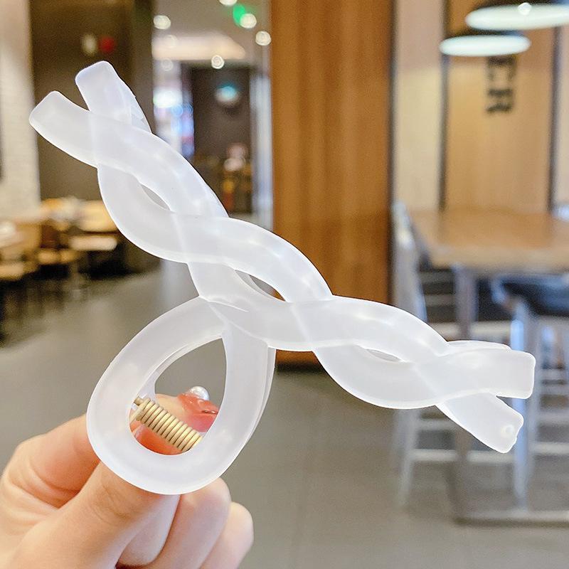 New Women Fashion Metal Geometric Hair Clips Claw Clip Large Acrylic Hair Clip Headband Hairpin Hair Crab Hair Accessories